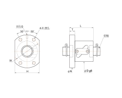 可选配螺帽FSWW